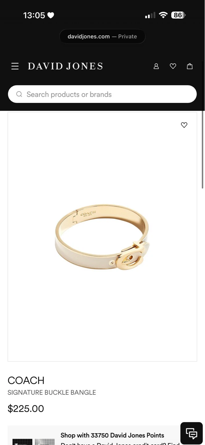Coach Signature Buckle Bangle - Gold Tone Cream - photo 5