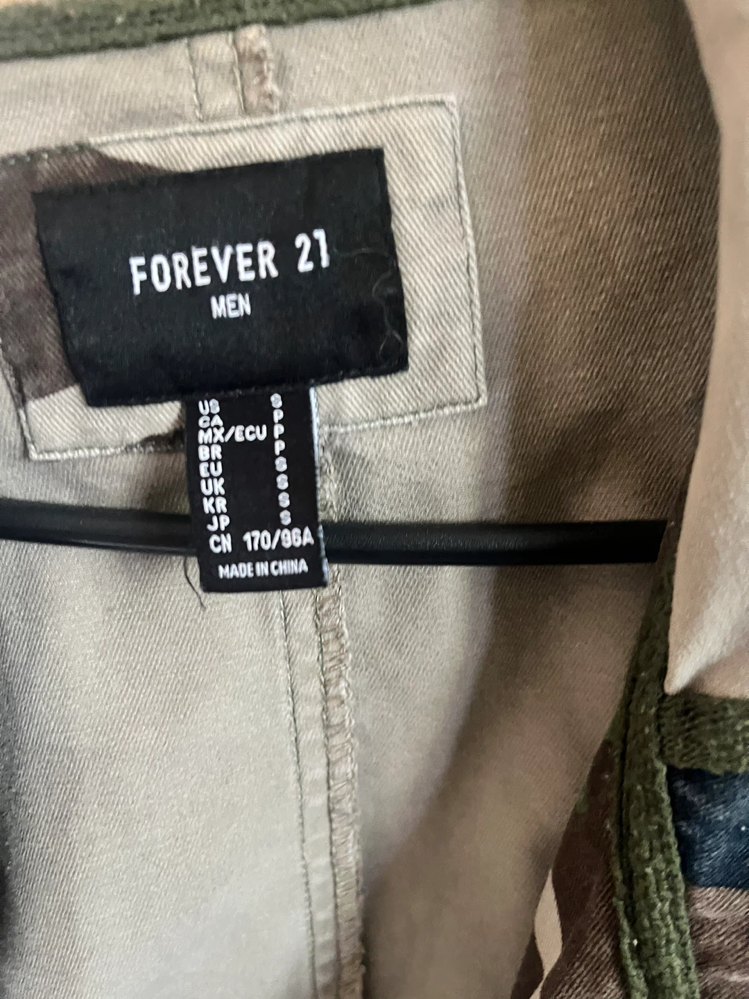 Forever 21 Men's Camo Anorak Jacket Size S - photo 5