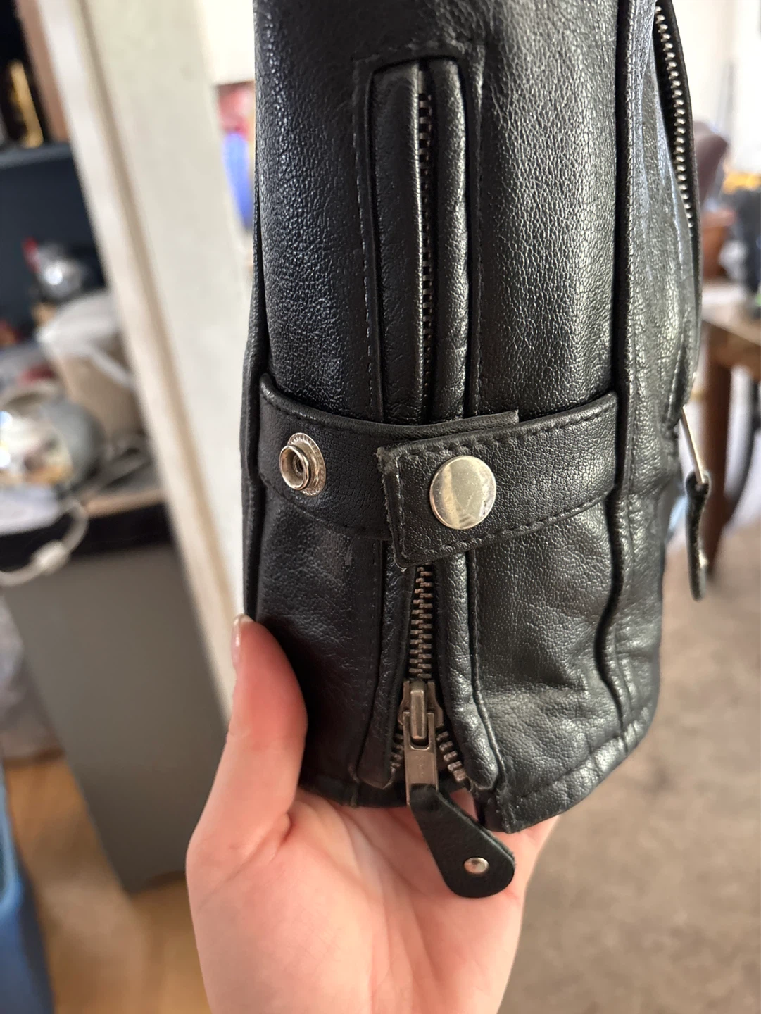 Leather Master Black Leather Jacket Size 42 - photo 3