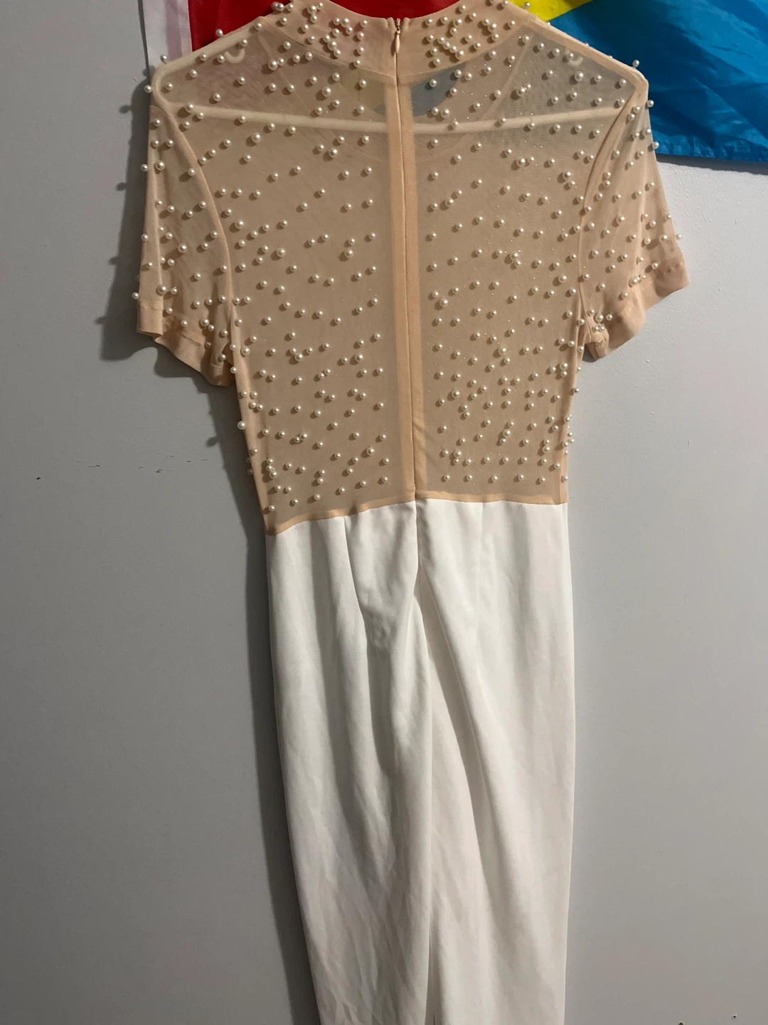 Sheer Pearl Embellished Jumpsuit - photo 3