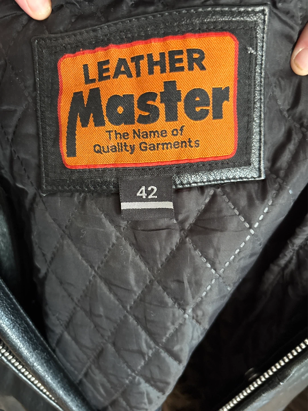 Leather Master Black Leather Jacket Size 42 - photo 4