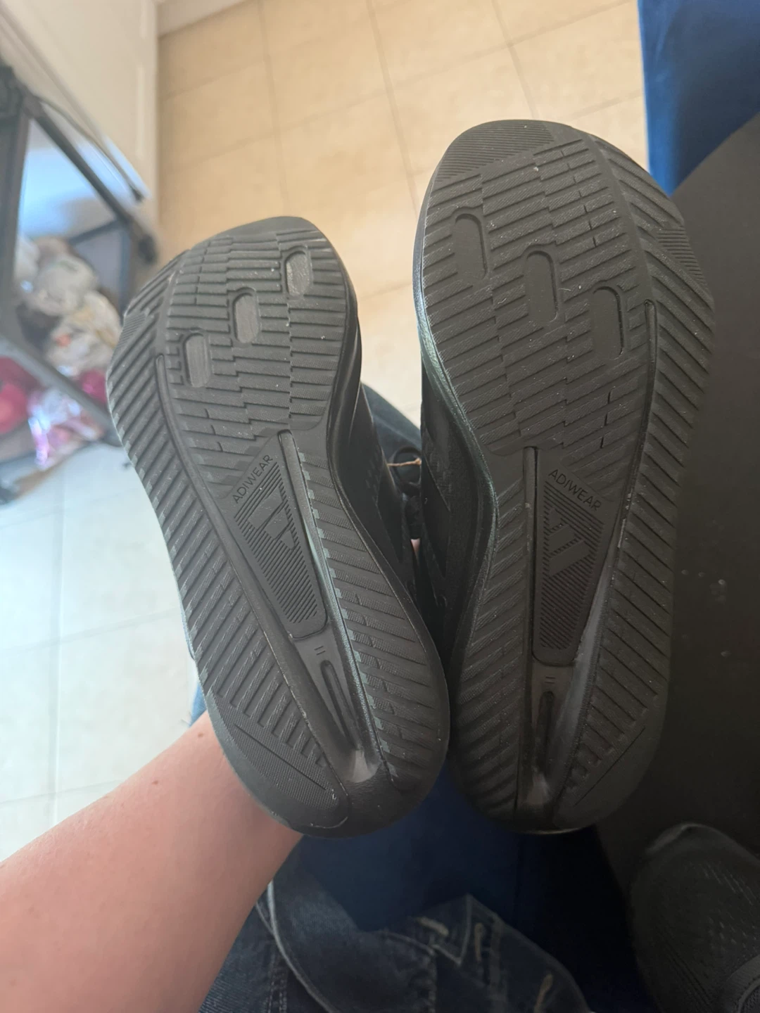 2 pairs BNWT all black Adidas Running Shoes - photo 2