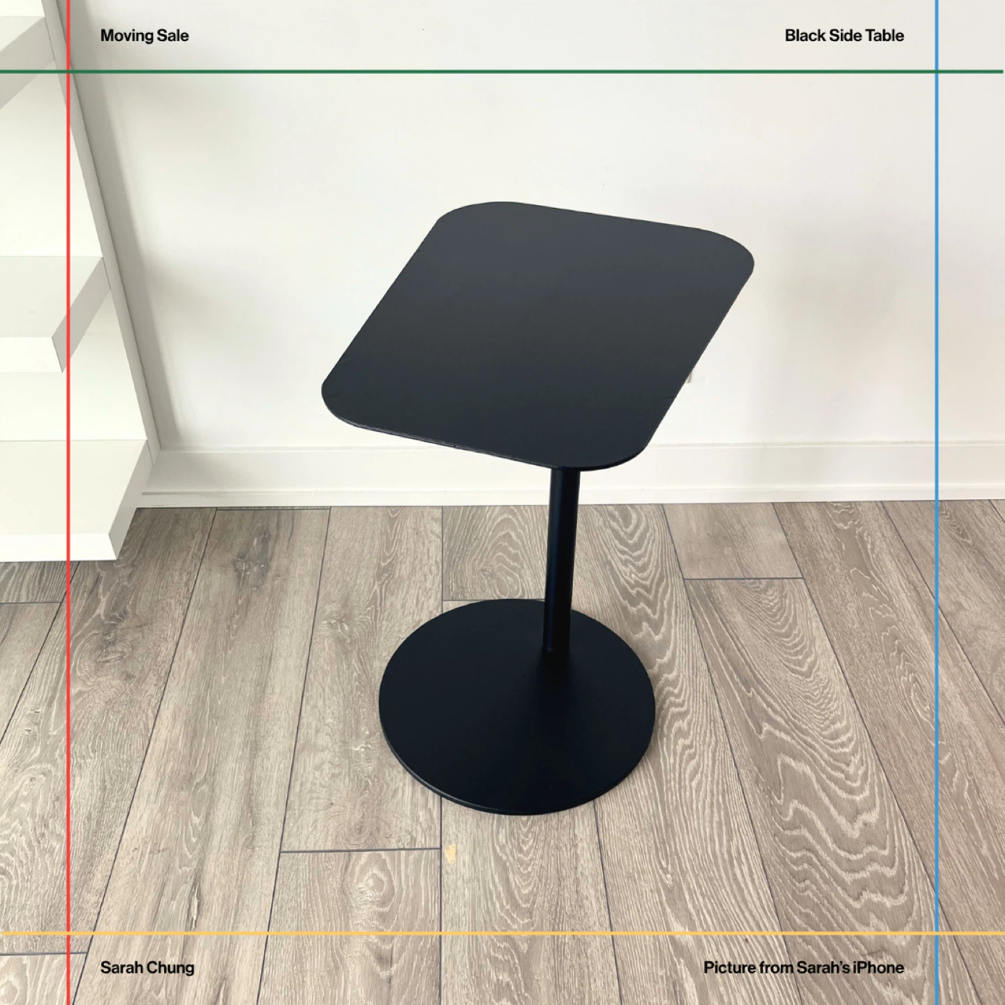 Black Side Table - Minimalist Design - photo 2