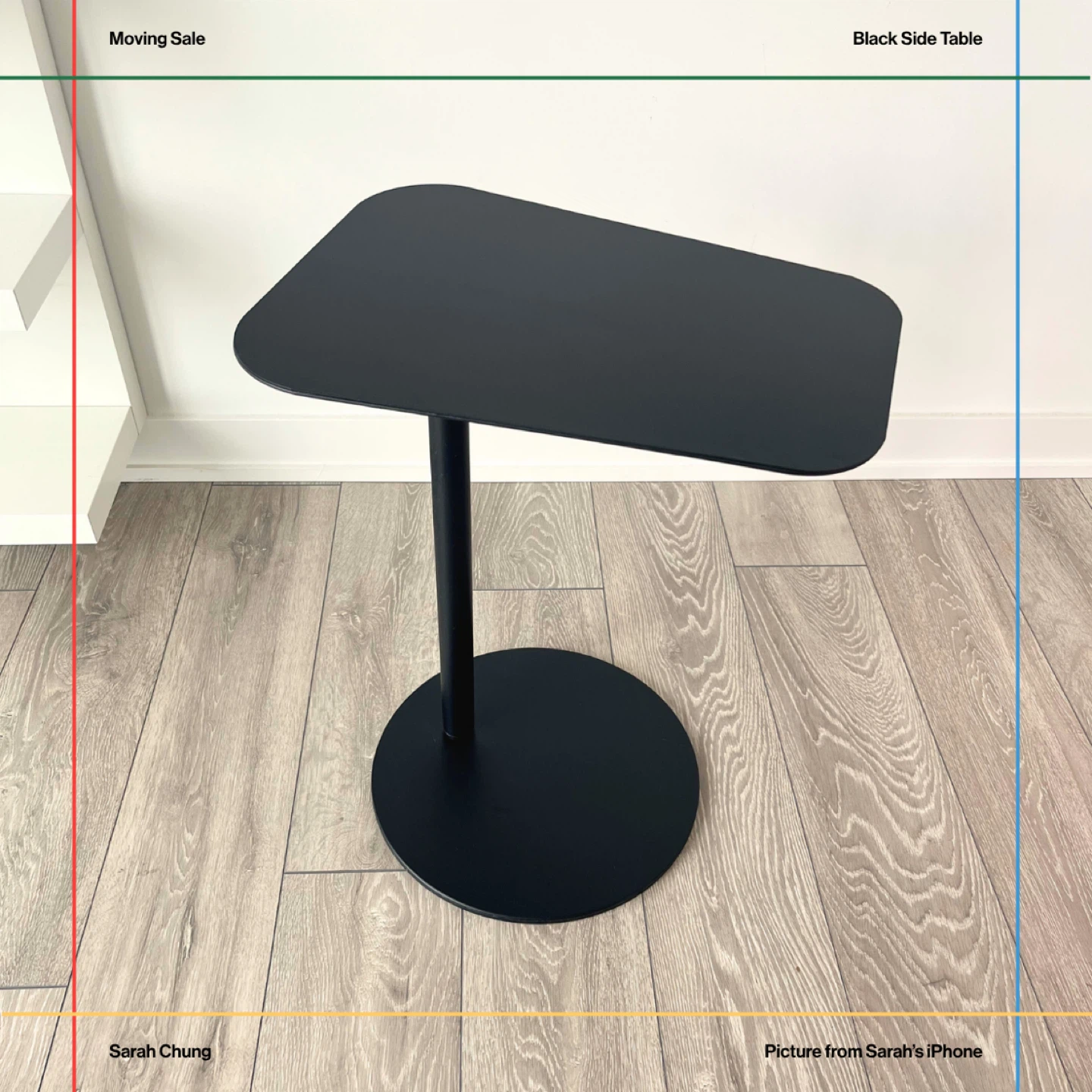 Black Side Table - Minimalist Design