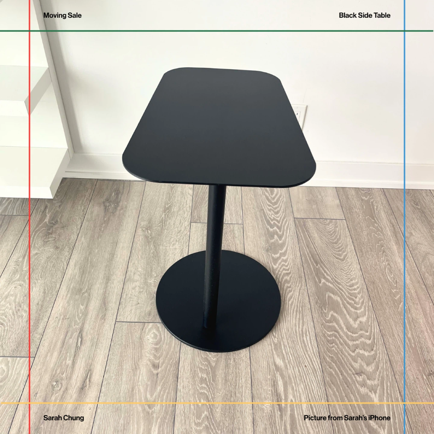 Black Side Table - Minimalist Design - photo 3