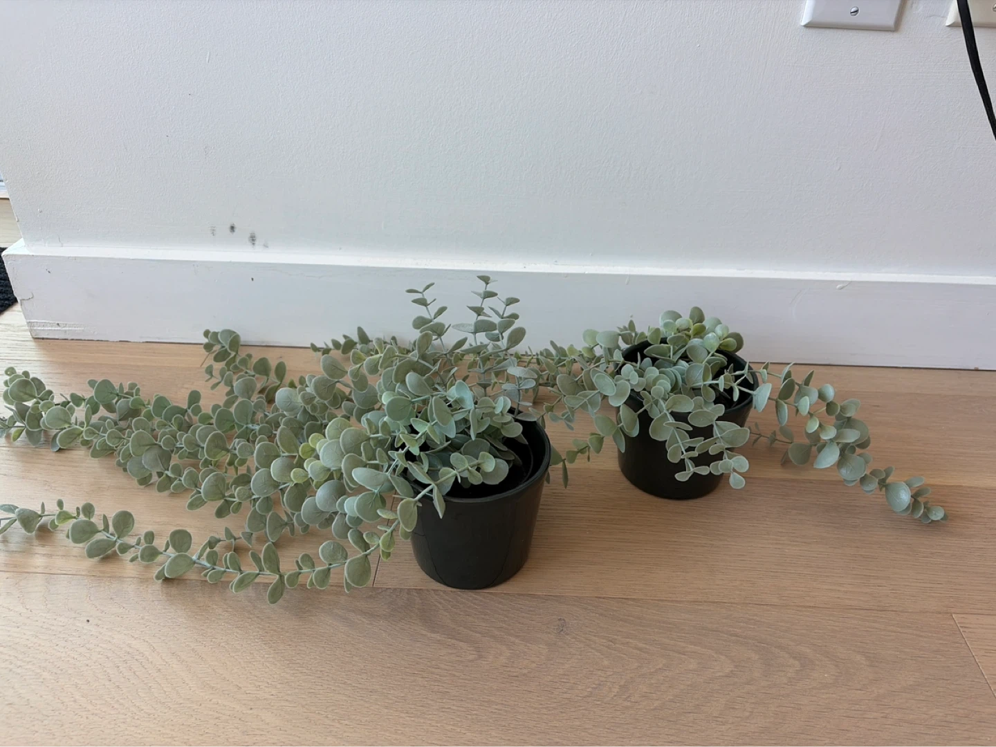 Two Artificial Potted Plant Set