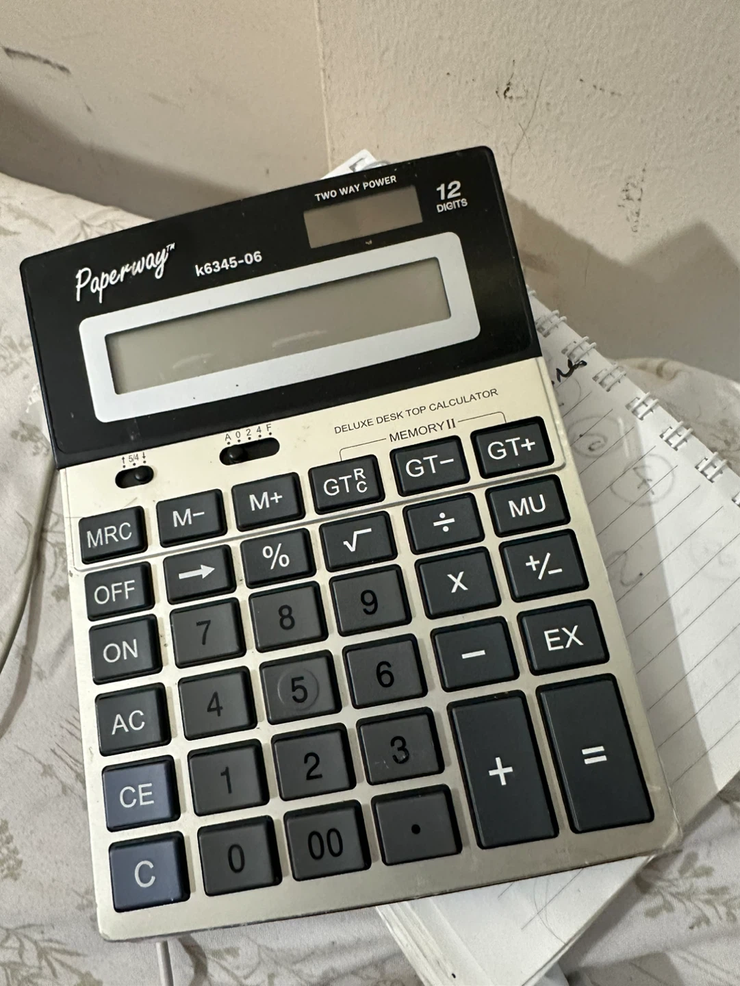 Paperway k6345-06 Deluxe Desk Top Calculator