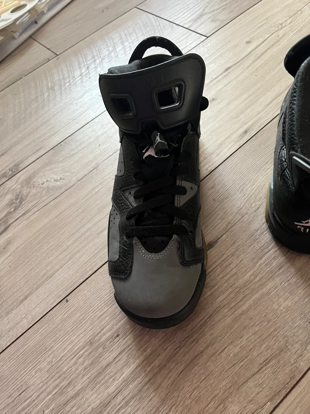 Air Jordan 6 Retro Black Grey Sneakers - photo 2