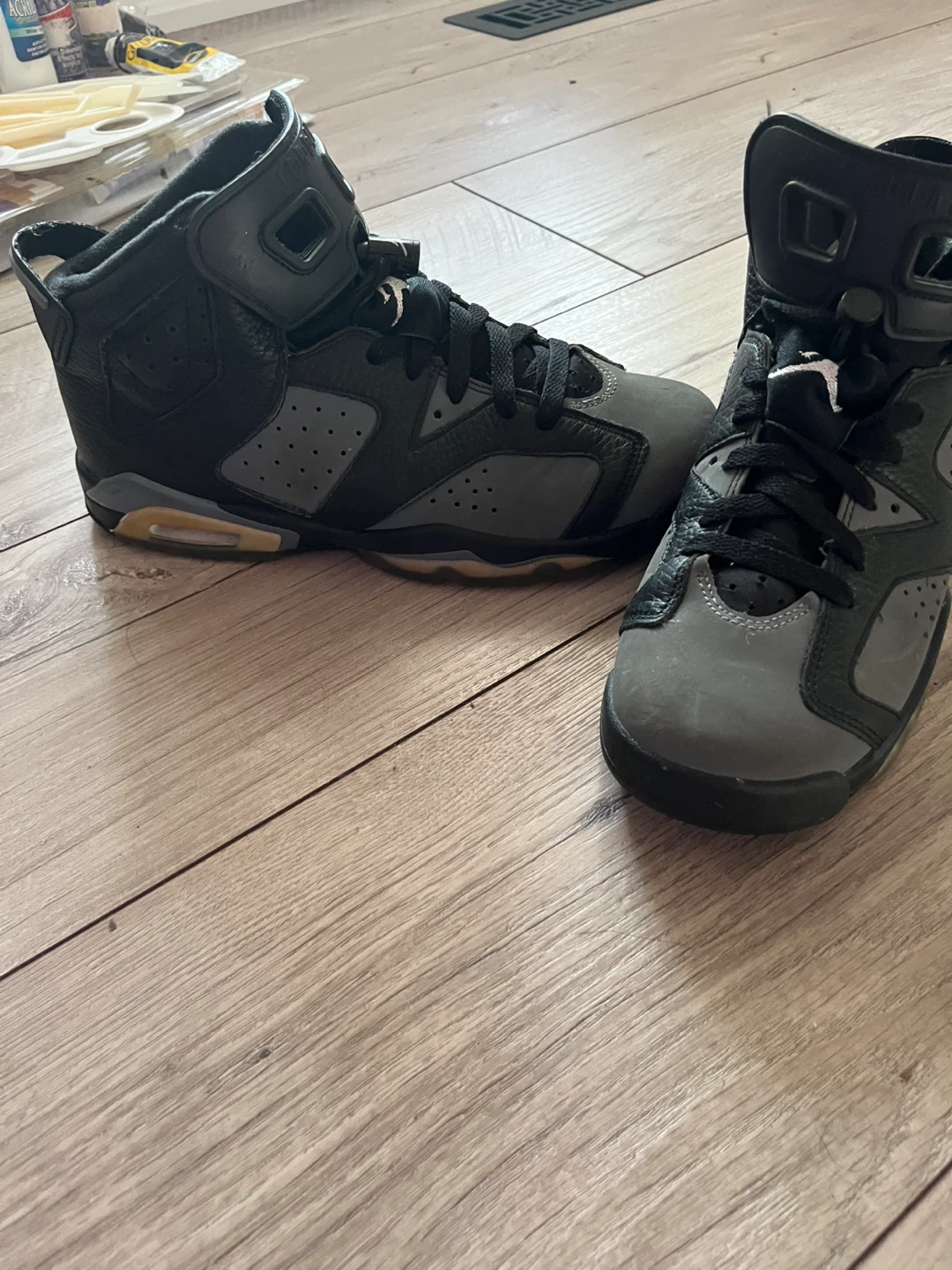 Air Jordan 6 Retro Black Grey Sneakers - photo 5