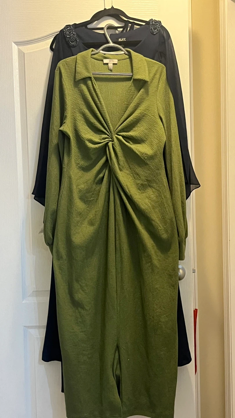 ASOS Green Twist Front Midi Dress - photo 2