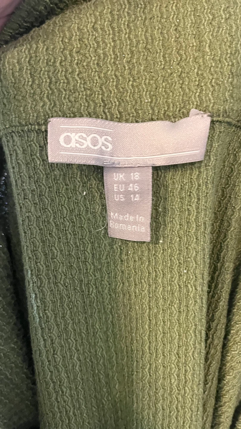ASOS Green Twist Front Midi Dress - photo 3