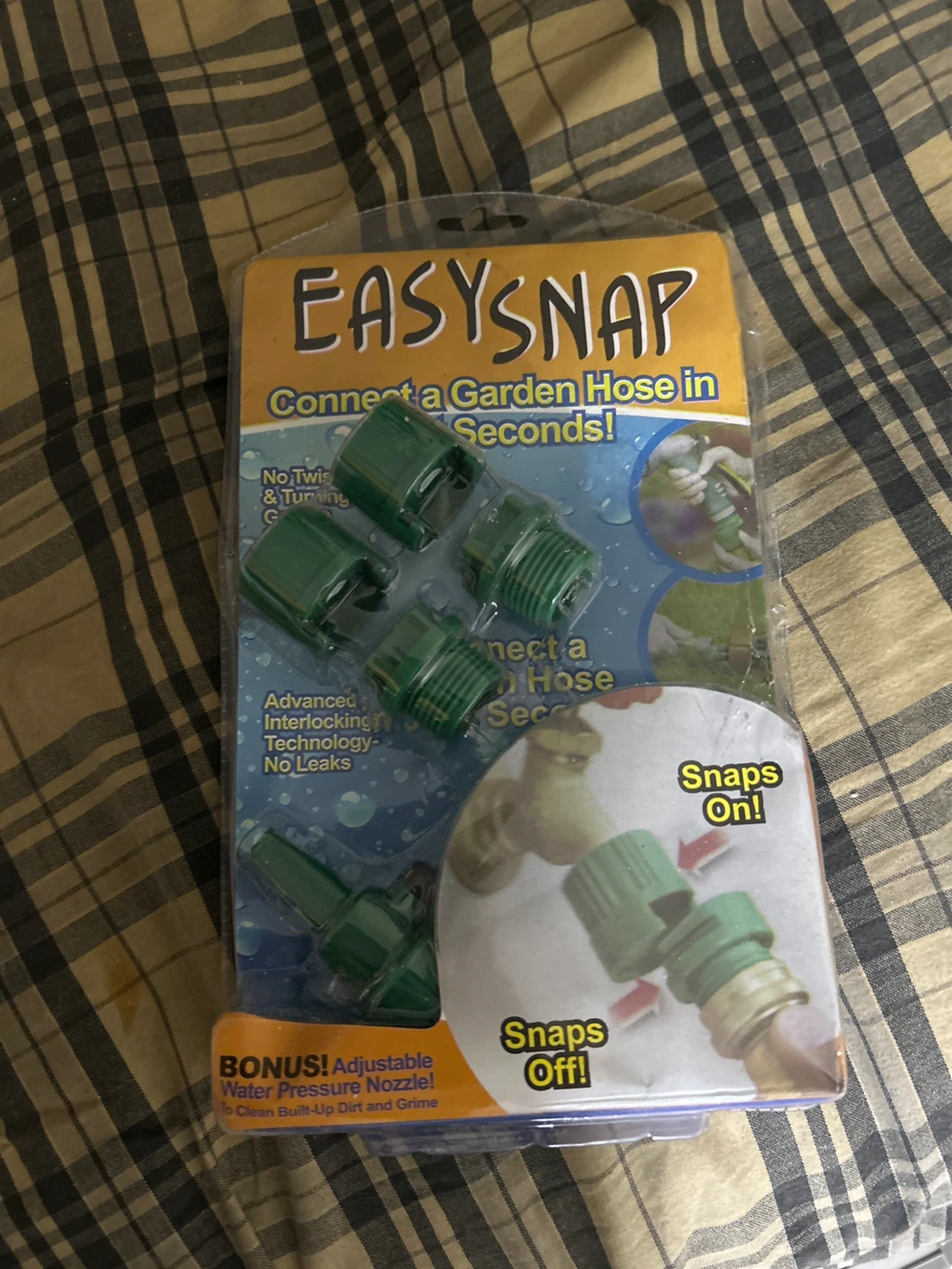 EASY SNAP Garden Hose Connectors (4 Piece Set)