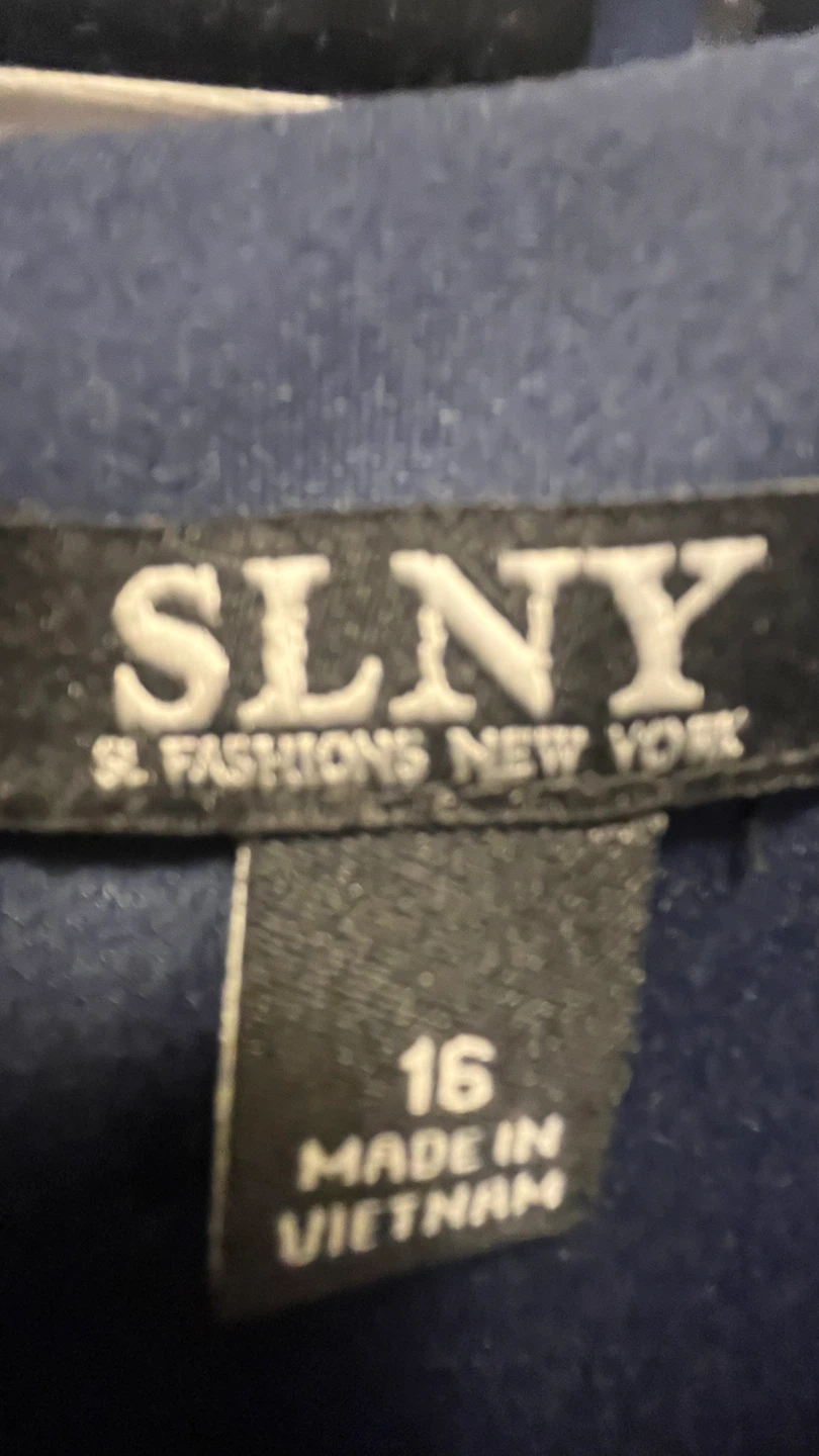 SLNY Navy Blue Dress Size 16 - photo 3