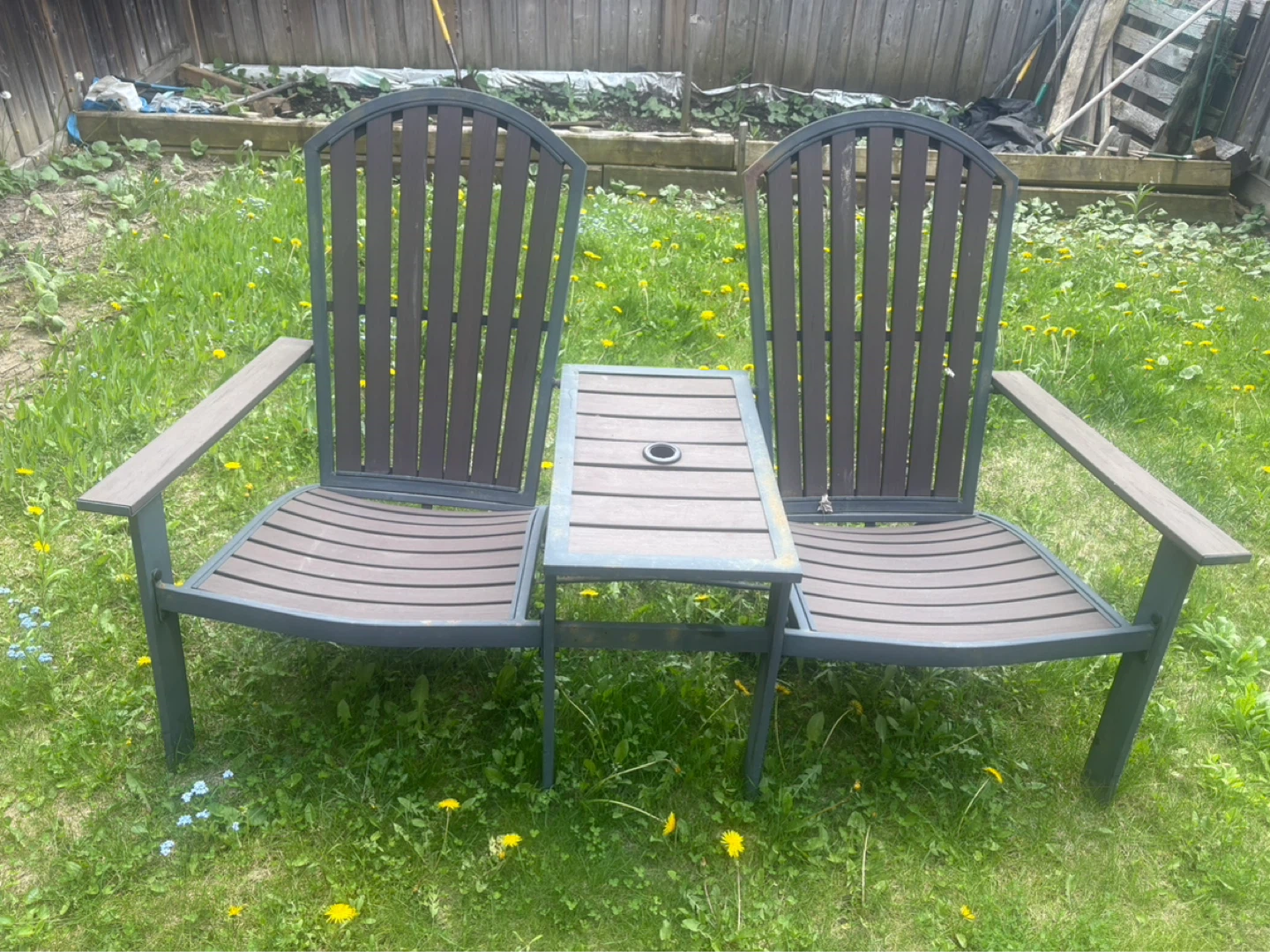 Patio Loveseat with Table