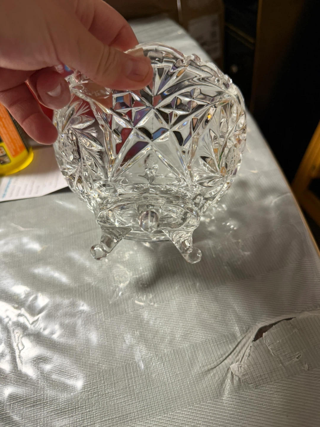 Crystal Glass Footed Bowl - photo 4