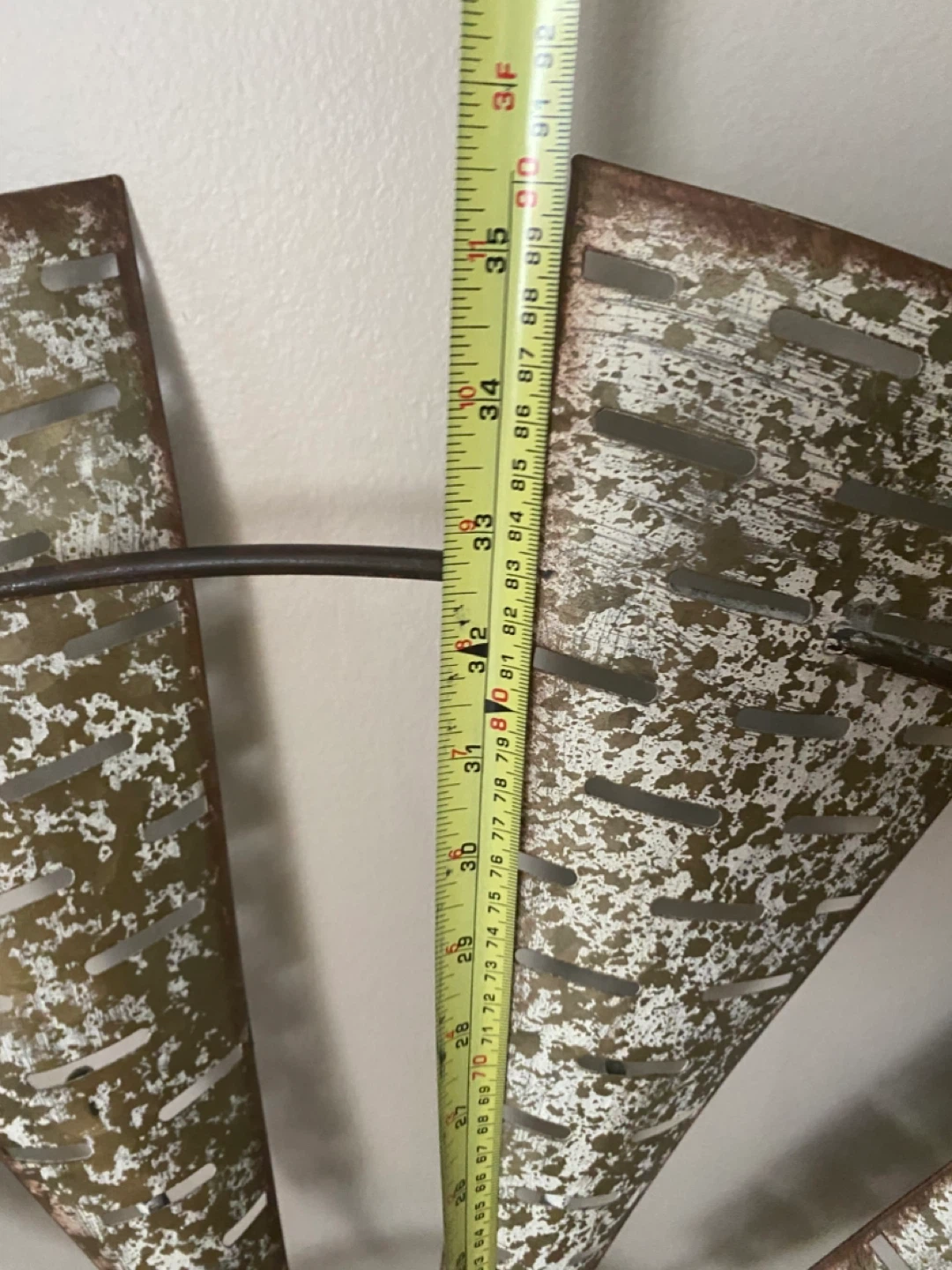 Distressed Metal Farmhouse Windmill Wall Decor - photo 2
