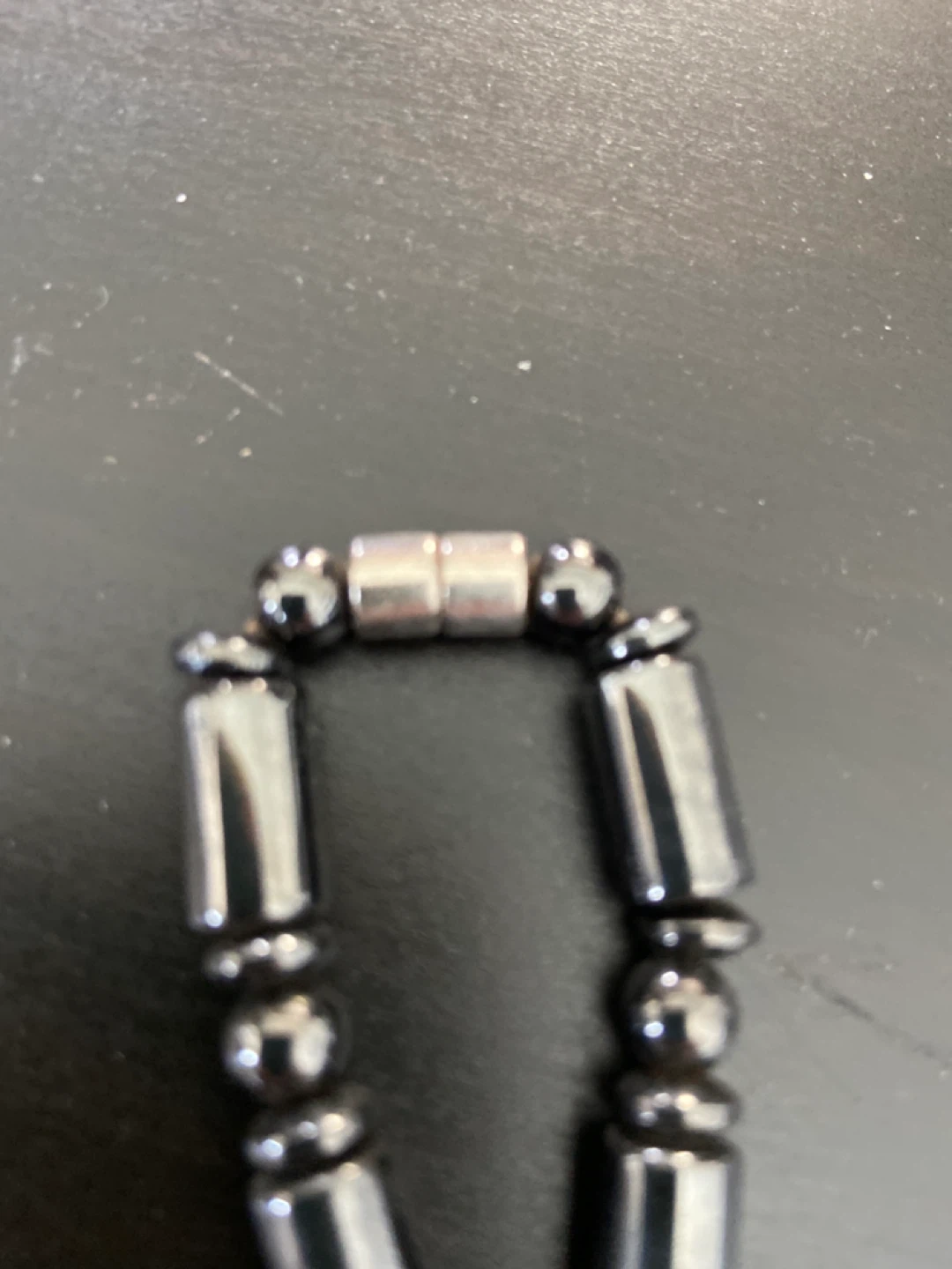 Hematite Cross Magnetic Necklace - photo 3