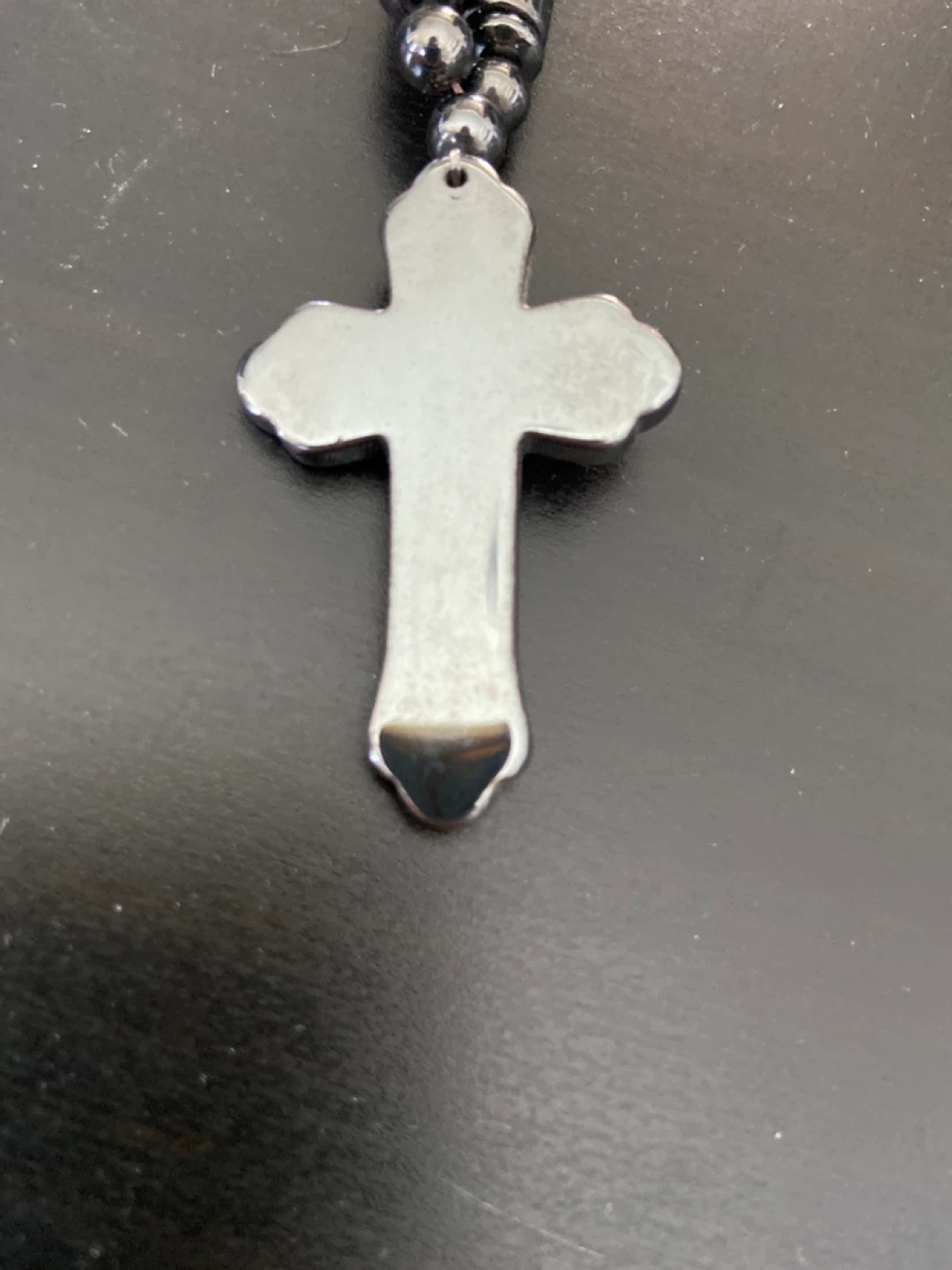Hematite Cross Magnetic Necklace - photo 2