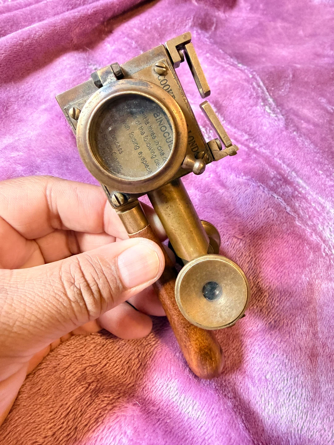 Antique 3-in-1 Binocular Compass made by Cooke & Sons London - photo 3