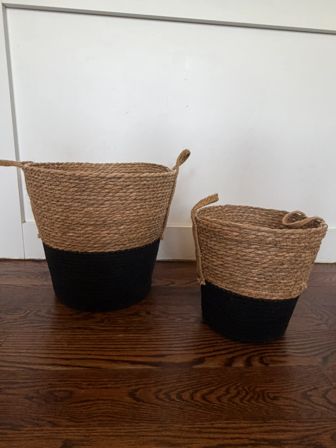 Set of 2 Woven Storage Baskets