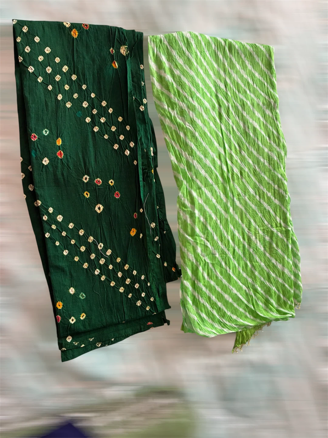 $10 ea. Dark Green Scarf and Lime Green