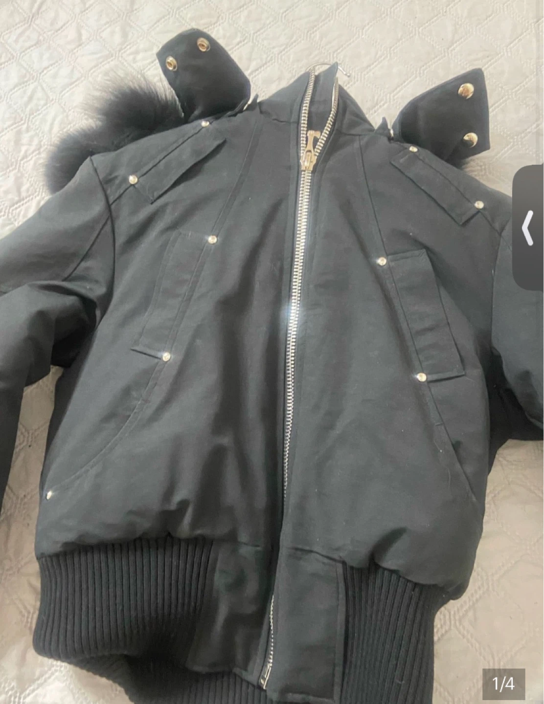 Moose Knuckles Down Filled Bomber Jacket