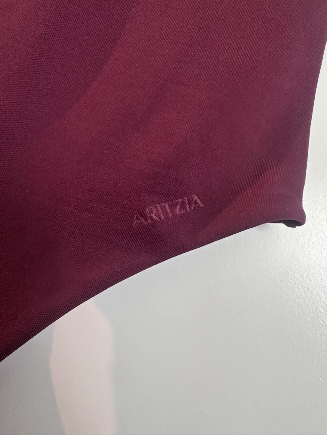 Aritzia Contour Long Sleeve Bodysuit Burgundy XS - photo 3