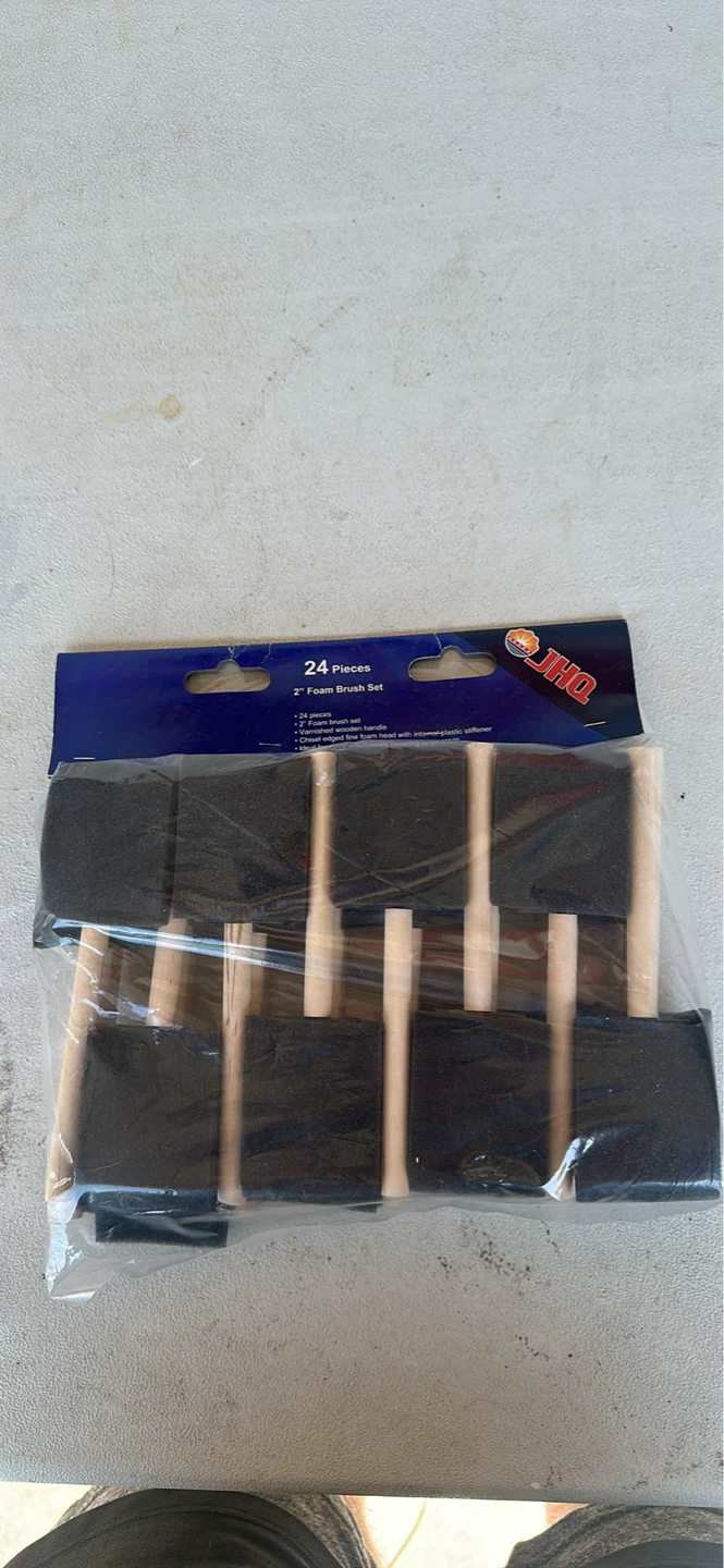 24 Pc JHQ 2" Foam Brush Set