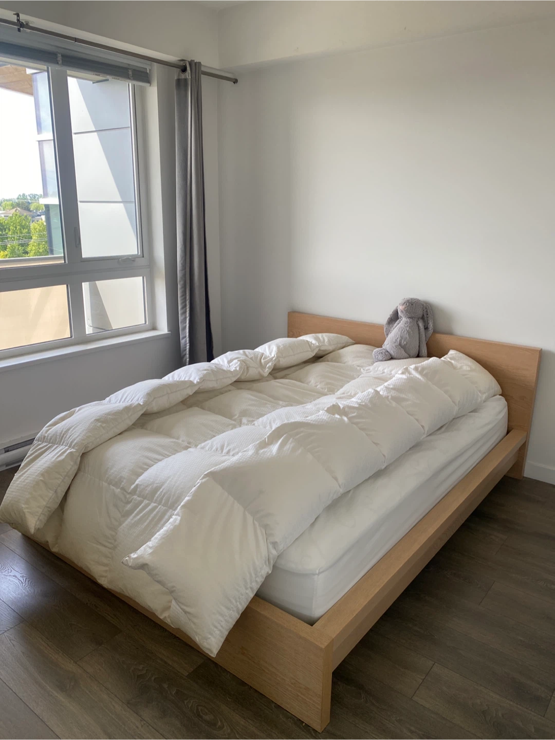Wooden Bed Frame & Simmons