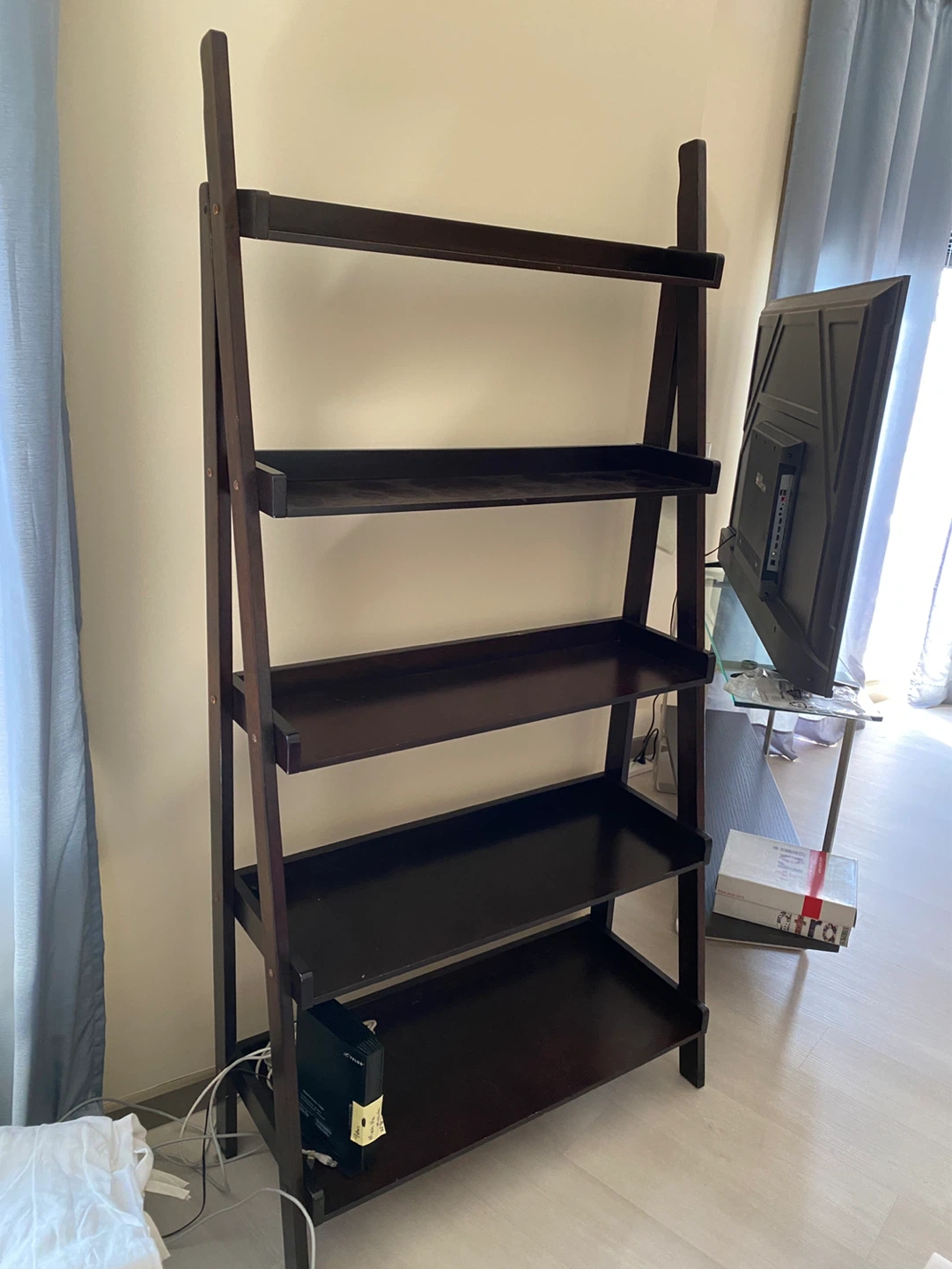 Dark Brown Wooden Shelf