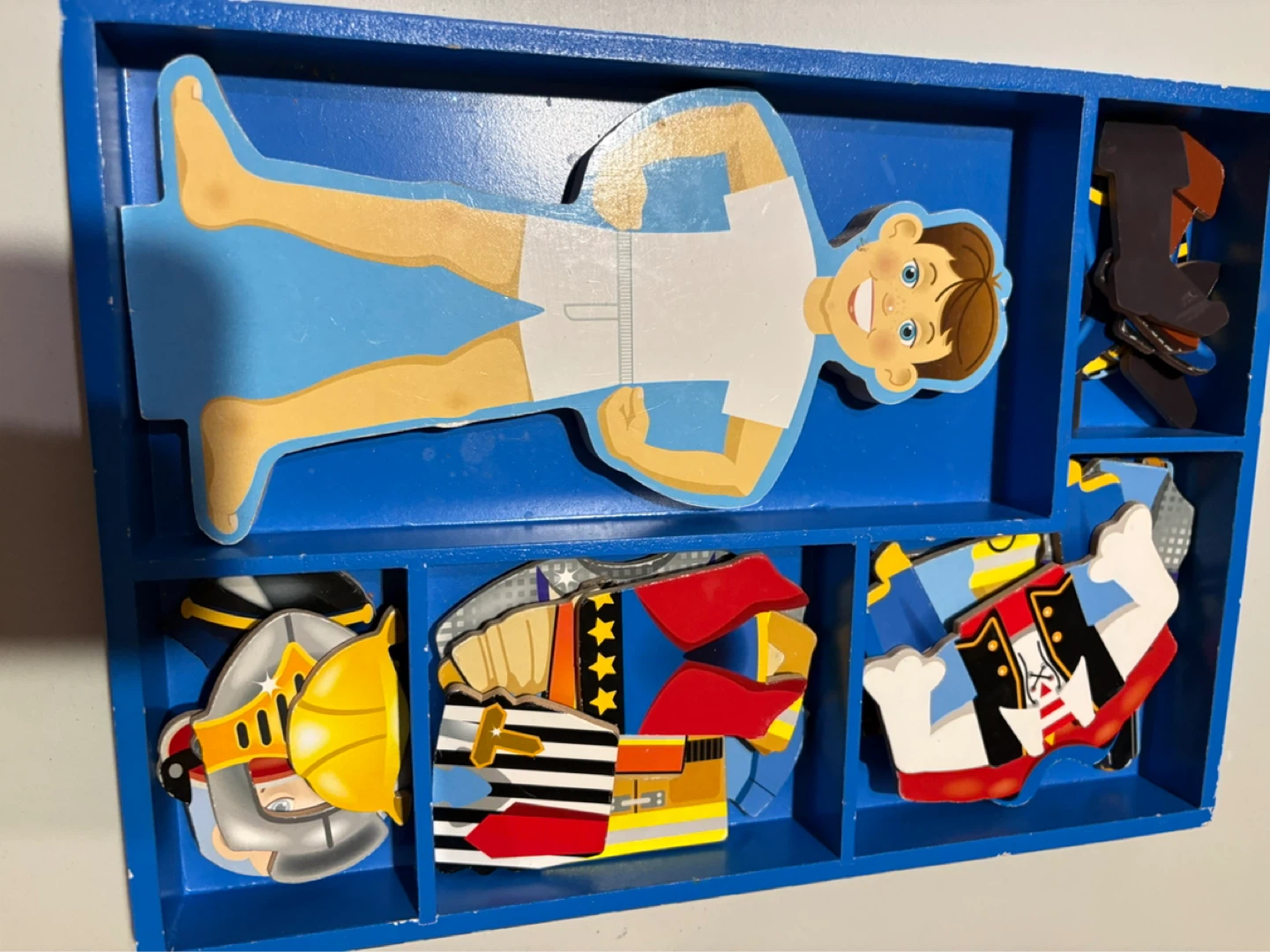 Wooden Magnetic Dress-Up Doll Set