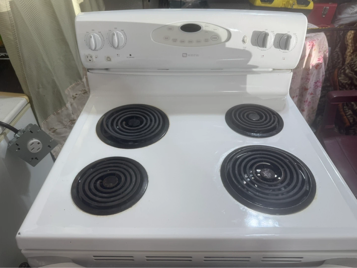 Maytag Electric Coil Stove and Oven - photo 2