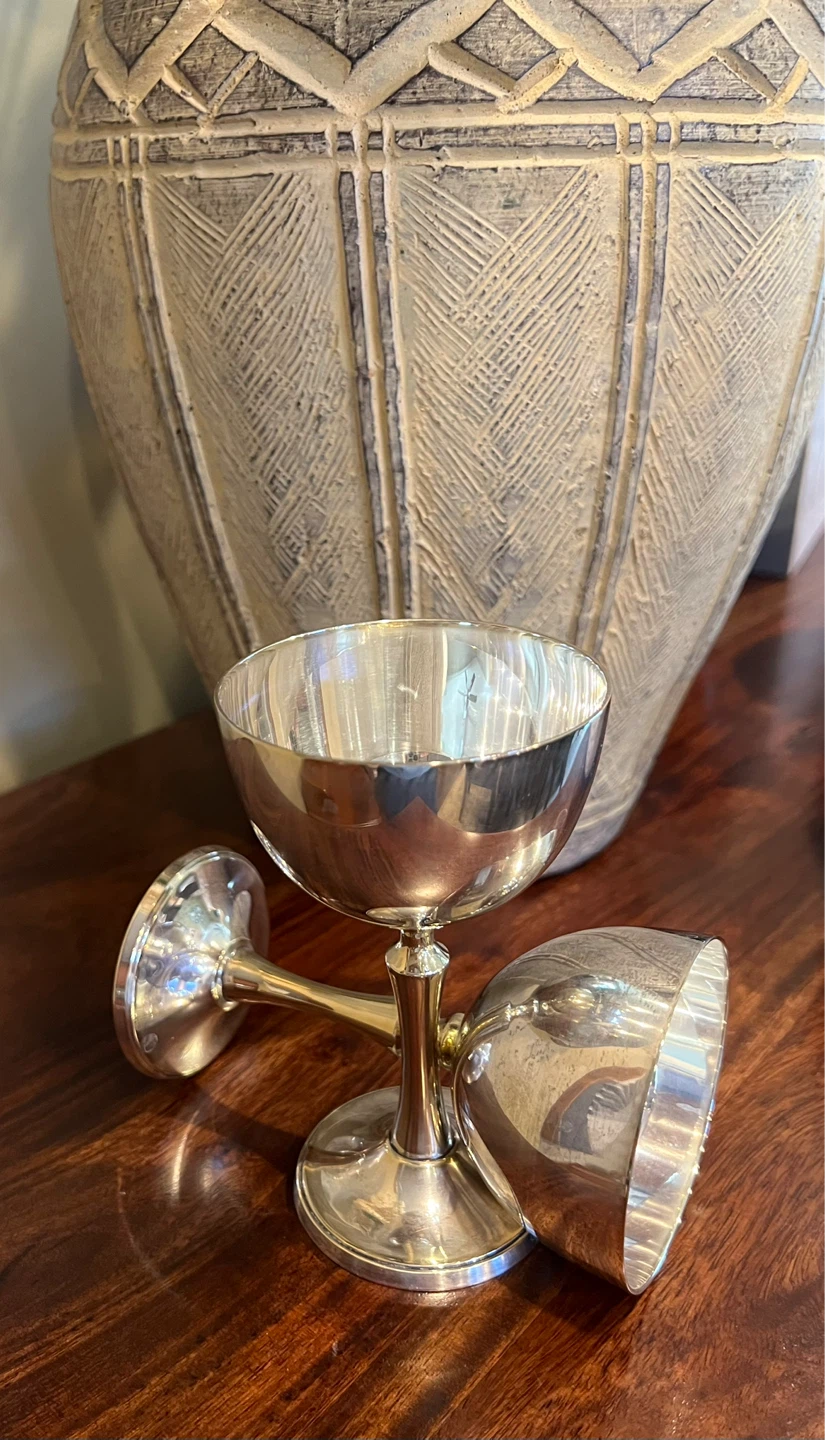 Vintage Silverplated Goblets