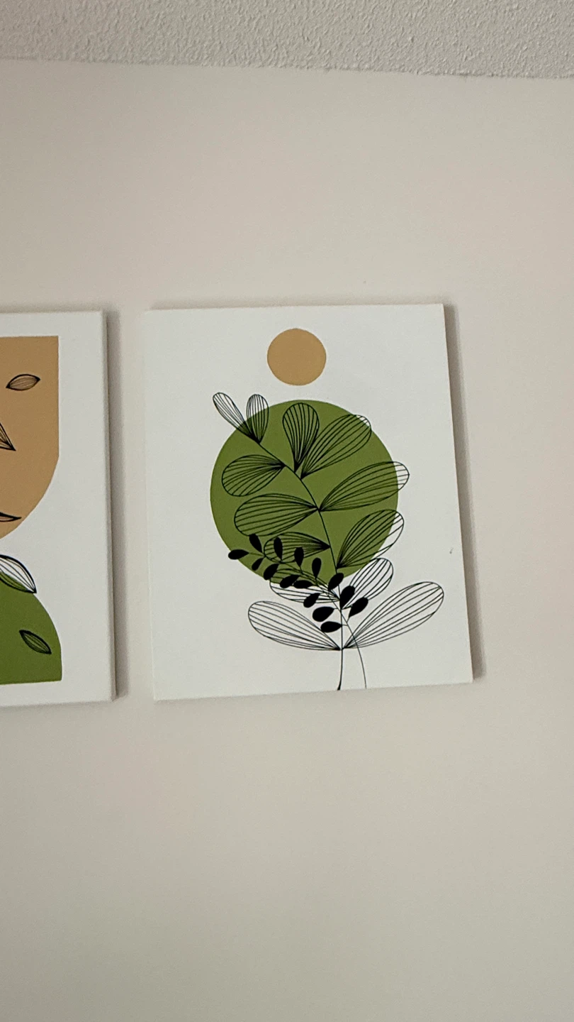 Set of 3 Abstract Botanical Canvas Wall Art Prints - photo 4
