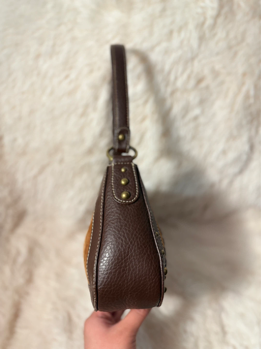 Tommy Hilfiger Women’s Brown Shoulder Purse ✨ - photo 4