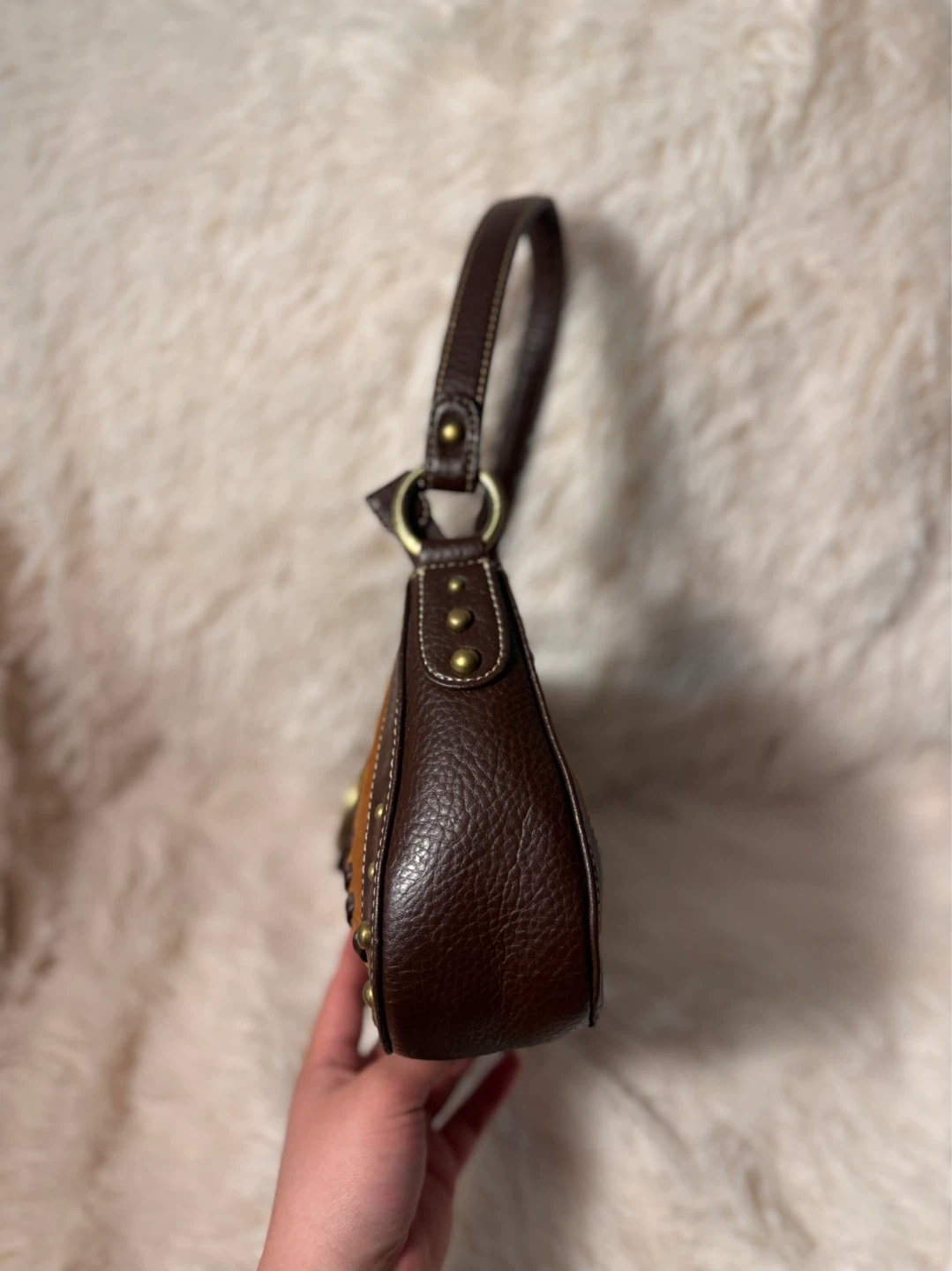 Tommy Hilfiger Women’s Brown Shoulder Purse ✨ - photo 3