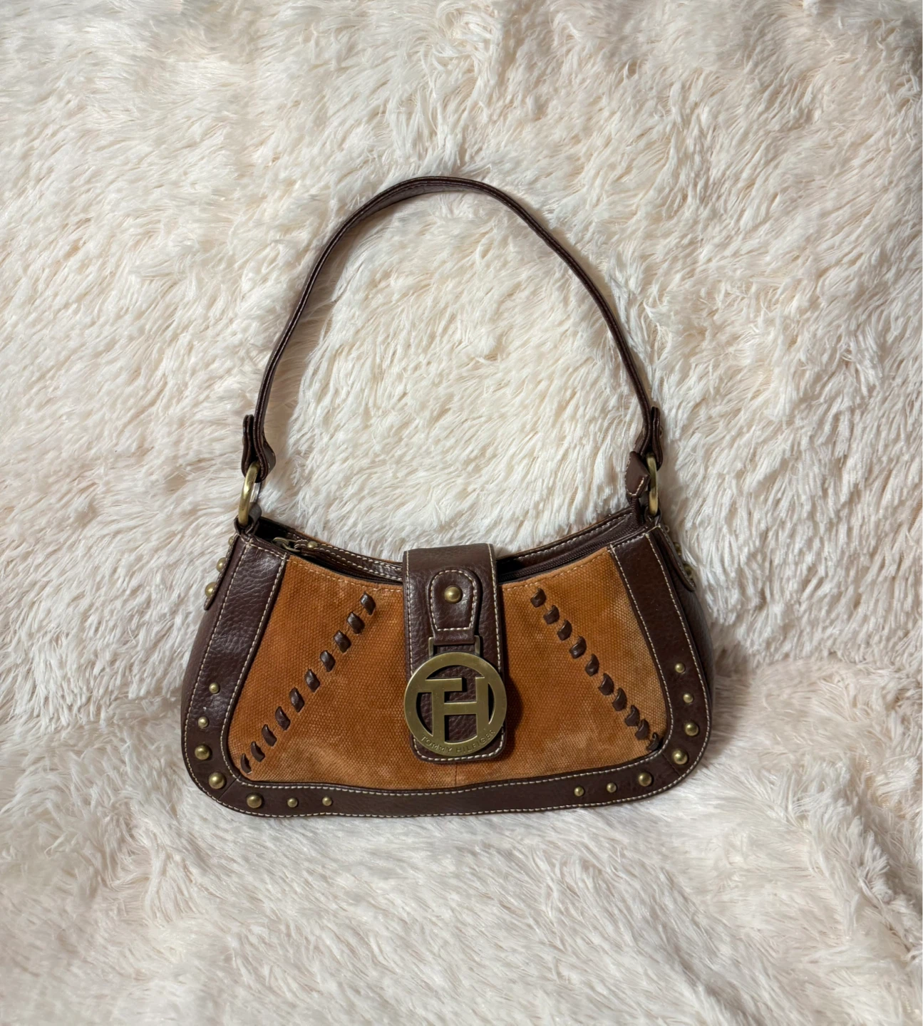 Tommy Hilfiger Women’s Brown Shoulder Purse ✨