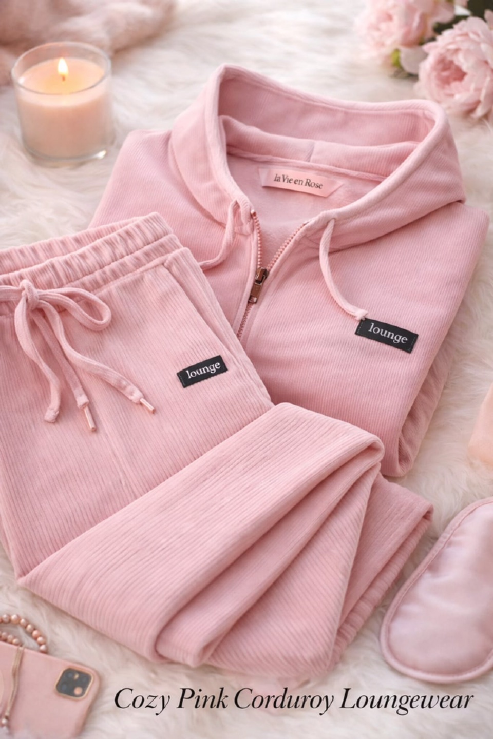 New never worn Cozy pink