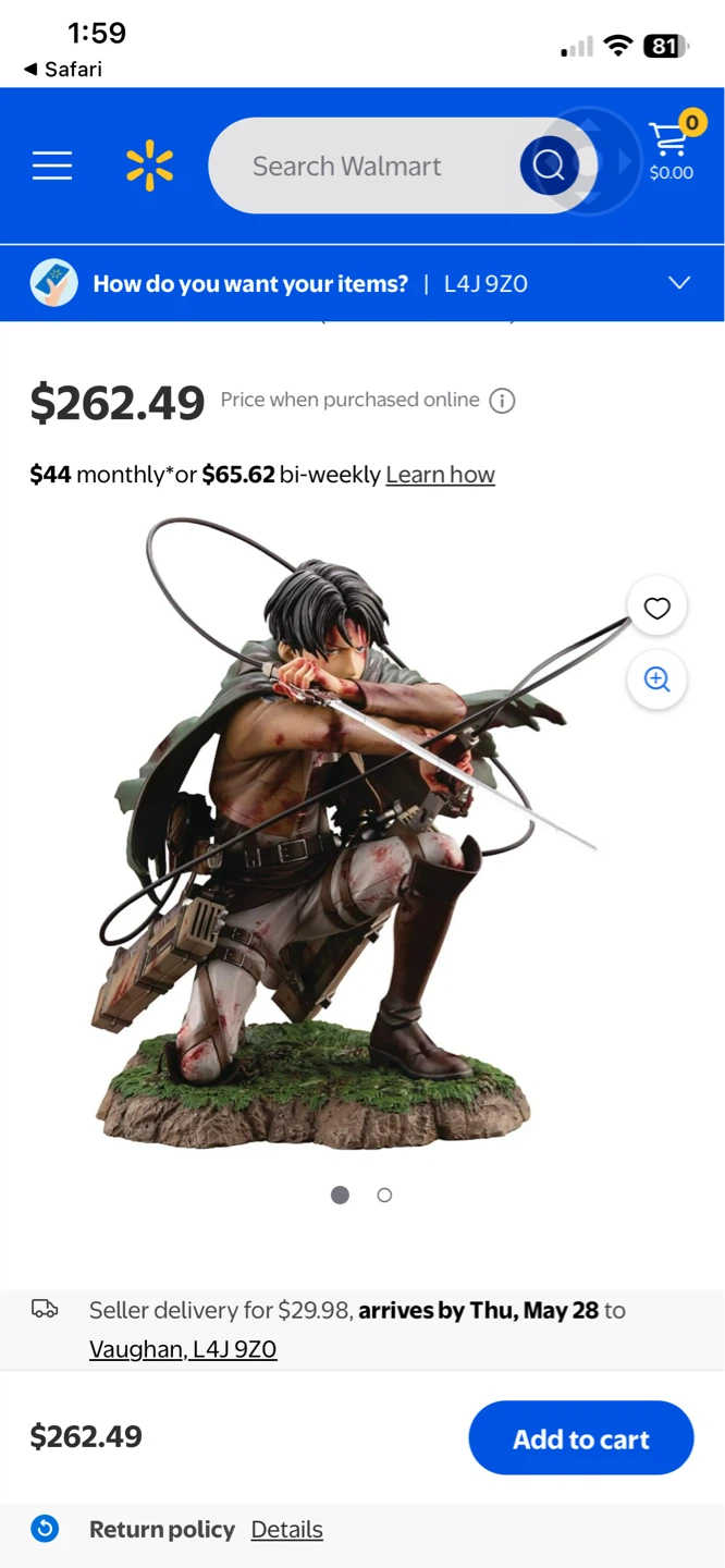 Kotobukiya ARTFX J Levi Fortitude ver. Attack on Titan Figure - photo 4