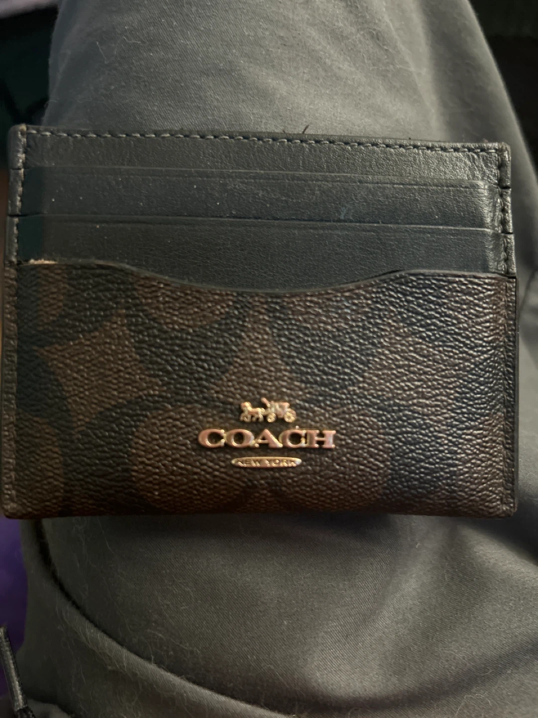 Coach card holder