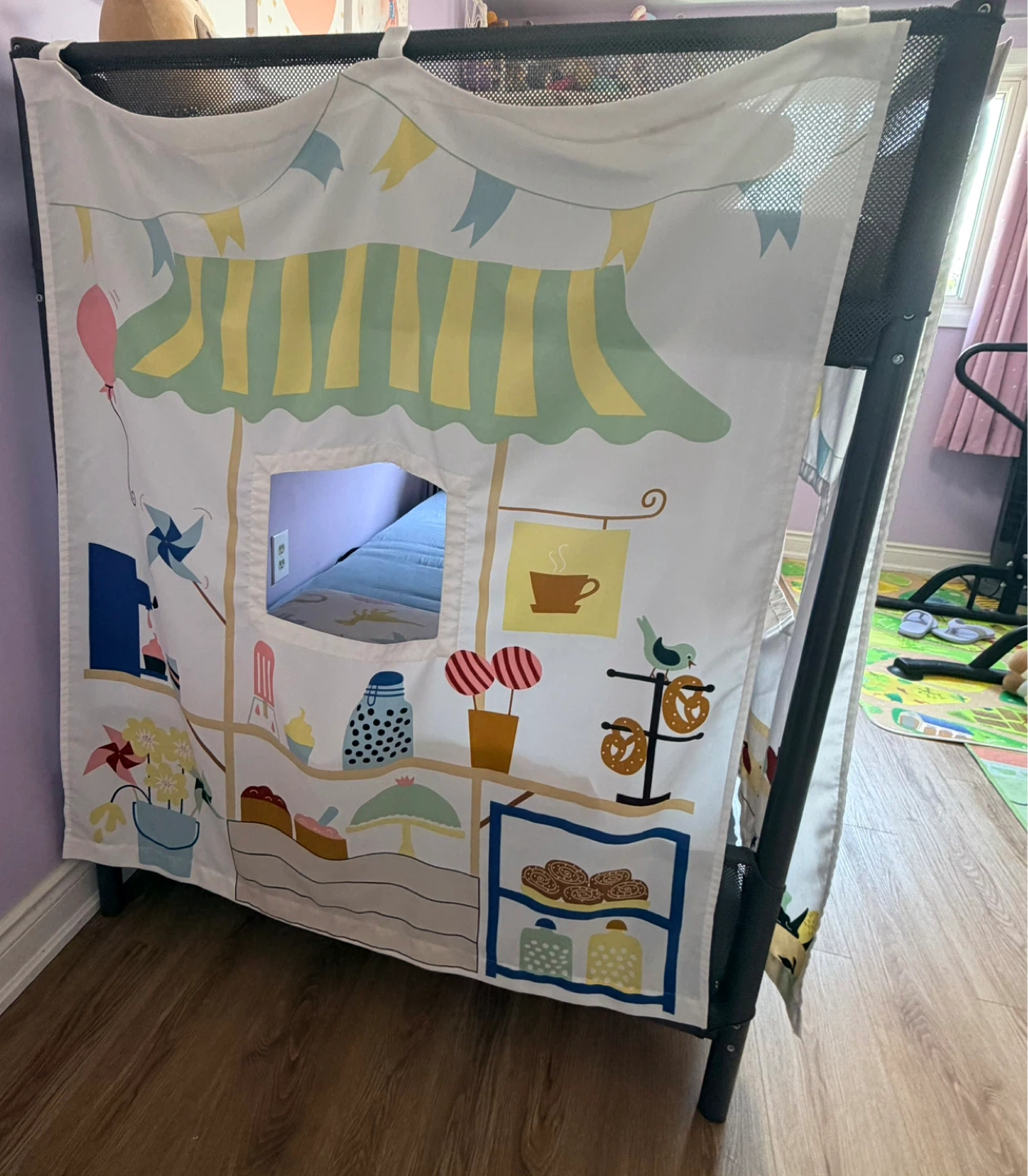 IKEA Midsun Bunk Bed Frame with Play Curtains - photo 2