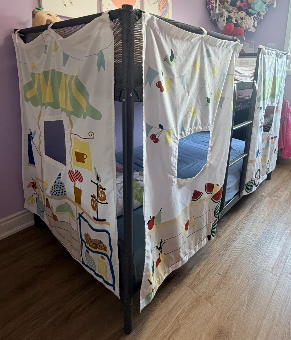IKEA Midsun Bunk Bed Frame with Play Curtains