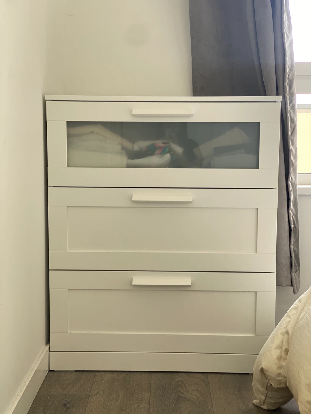 IKEA BRIMNES 3-drawer chest, white - photo 2