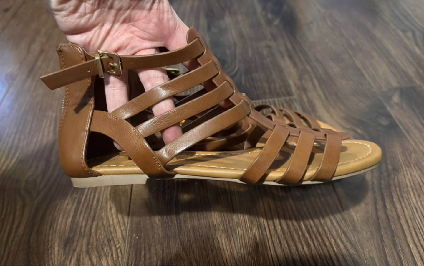 Street Society Brown Gladiator Sandals Size 6