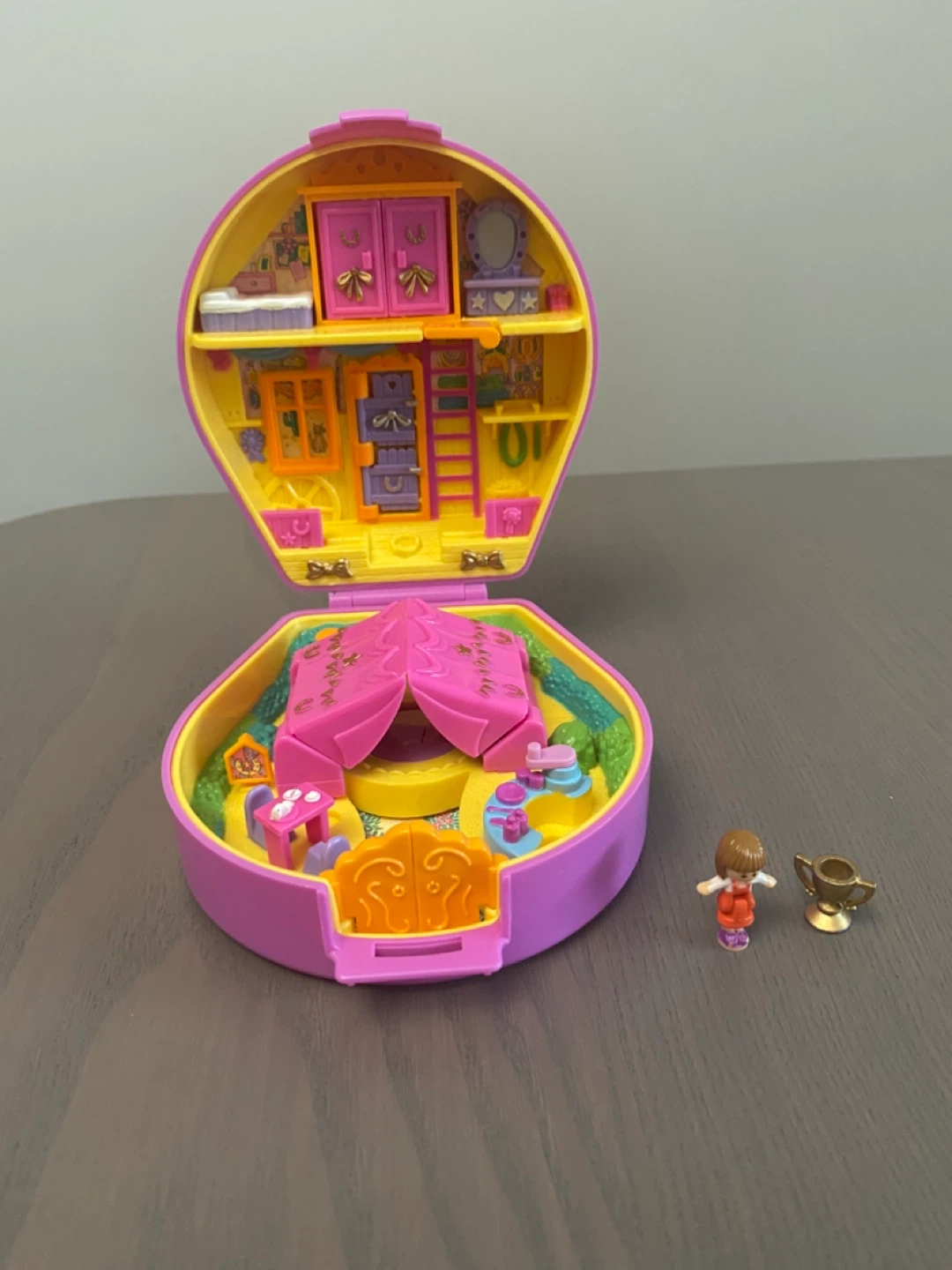 Vintage Bluebird Polly Pocket 1994 Pony Ridin Show Compact - photo 2