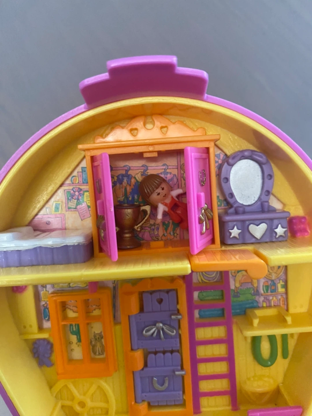 Vintage Bluebird Polly Pocket 1994 Pony Ridin Show Compact - photo 4