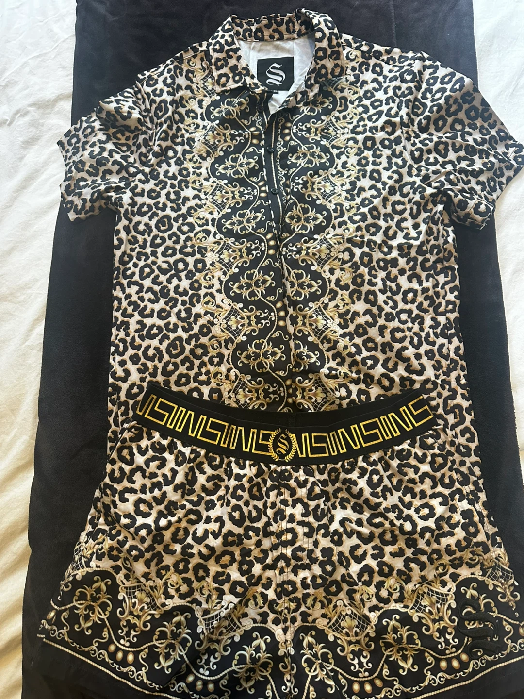 Men's Short Sleeve Shirt and Shorts Set - photo 2