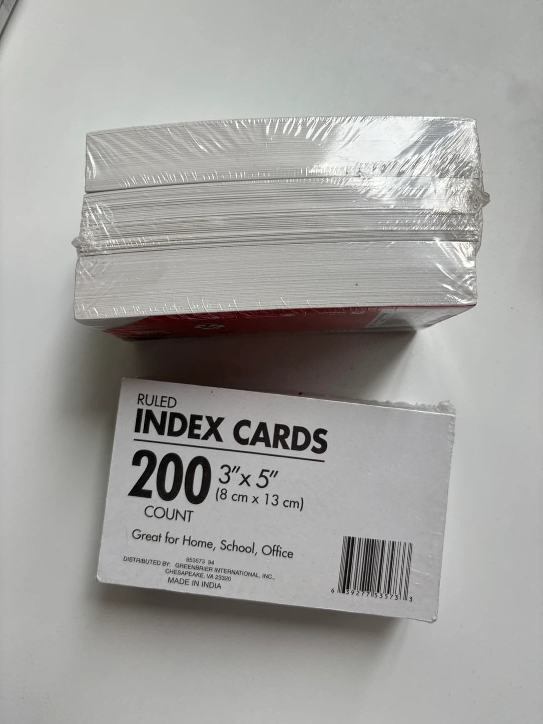 Staples & Unbranded Ruled Index Cards - photo 2