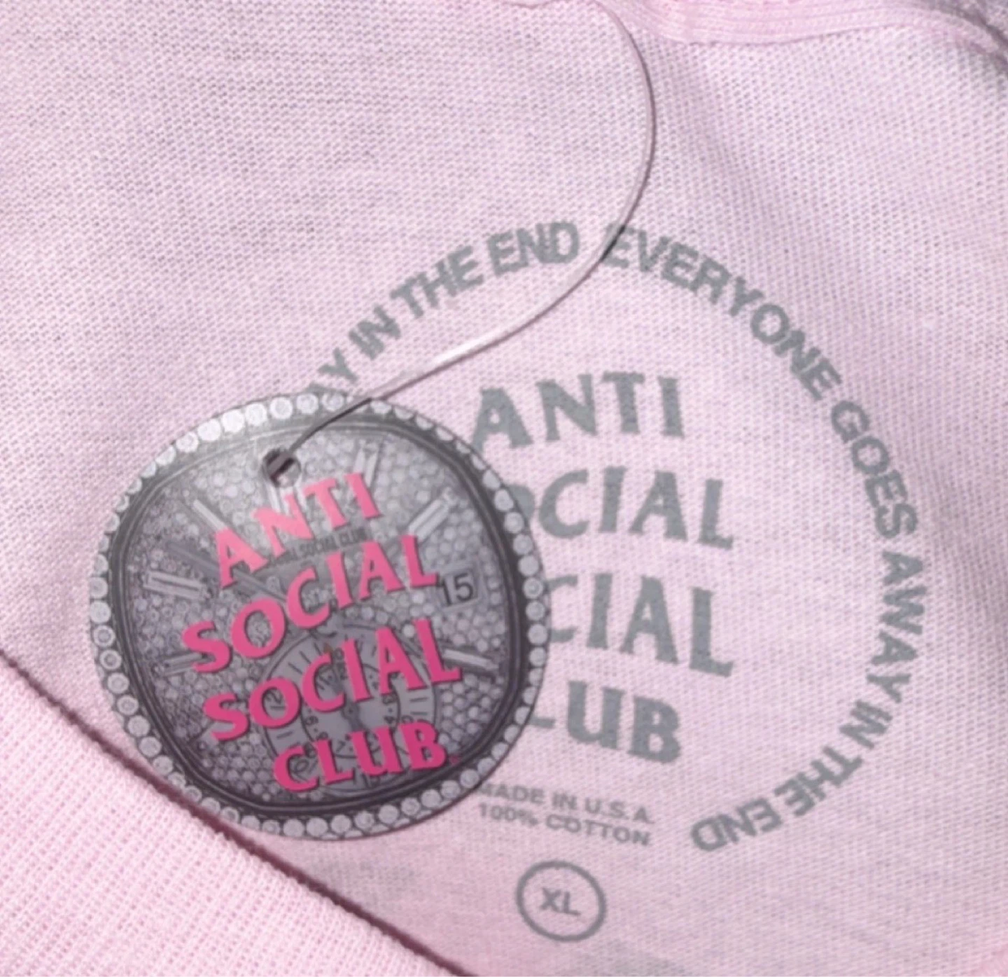 Anti Social Social Club Pink T-Shirt XL - photo 3