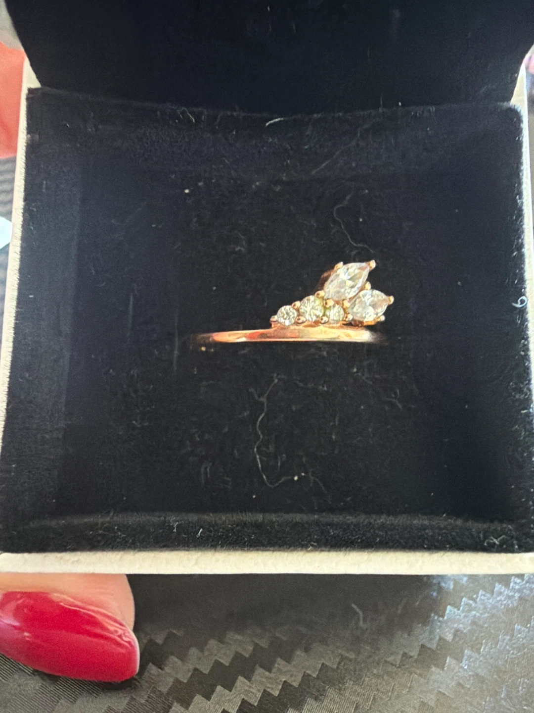 Rose Gold Diamond Ring - photo 2